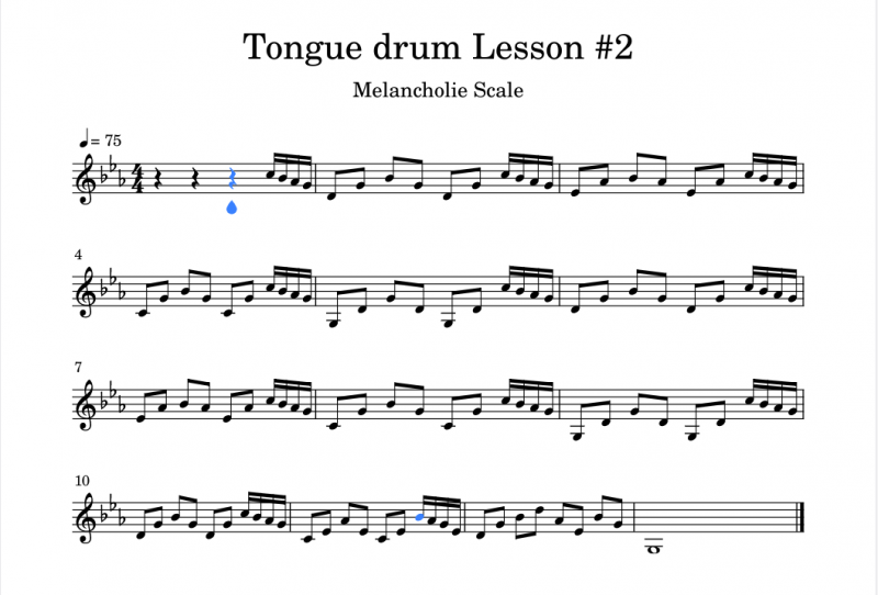 How to learn to improvise on the tongue drum? Tutorial # 2 (intermediate)